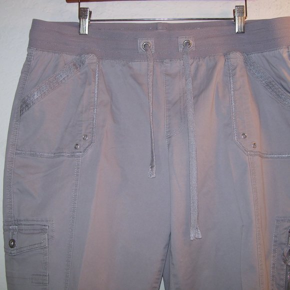 Westport Grey Cotton Blend Cargo Pants Size XL - Picture 2 of 13